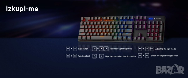 Комплект клавиатура + мишка KOORUI MKC02, снимка 4 - Клавиатури и мишки - 52696351