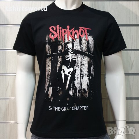 Нова мъжка тениска с дигитален печат на музикалната група SLIPKNOT - The Gray Chapter, снимка 1 - Тениски - 35347840