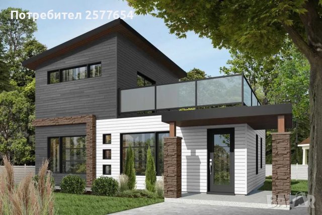 Сглобяеми Преместваеми Модулни Преносими Жилищни Мобилни -100м2 Кредит , снимка 2 - Строителни материали - 44214238