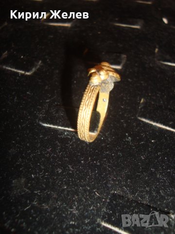 ВЪЗРОЖДЕНСКИ БРОНЗОВ МАЙСТОРСКА ЮВЕЛИРНА ИЗРАБОТКА СТАРИНЕН ПРЪСТЕН с ГРАНУЛАЦИЯ ОРНАМЕНТИРАН 14130, снимка 7 - Колекции - 30305491