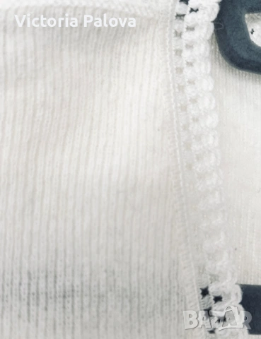 Луксозна млечнобяла блуза от ангора/кашмир с акцентна талия, снимка 8 - Корсети, бюстиета, топове - 53892795