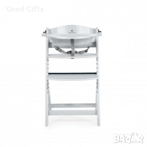 2в1 БЯЛ ДЪРВЕН СТОЛ ЗА ХРАНЕНЕ NUTTLE, снимка 4 - Други - 38566380