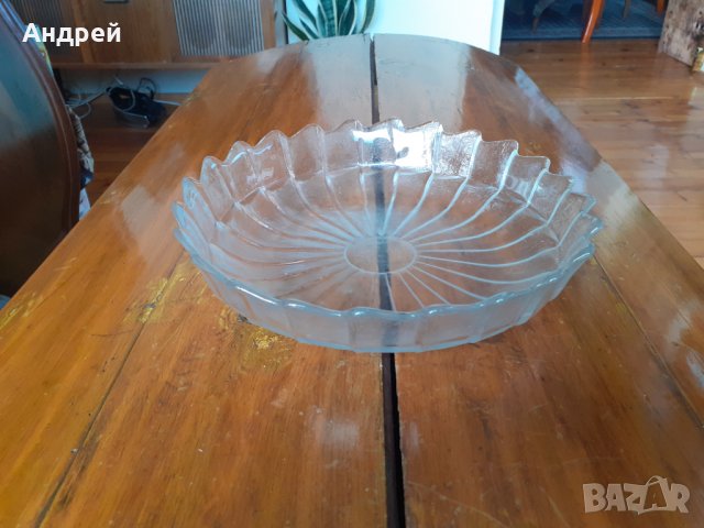 Стара стъклена фруктиера #5