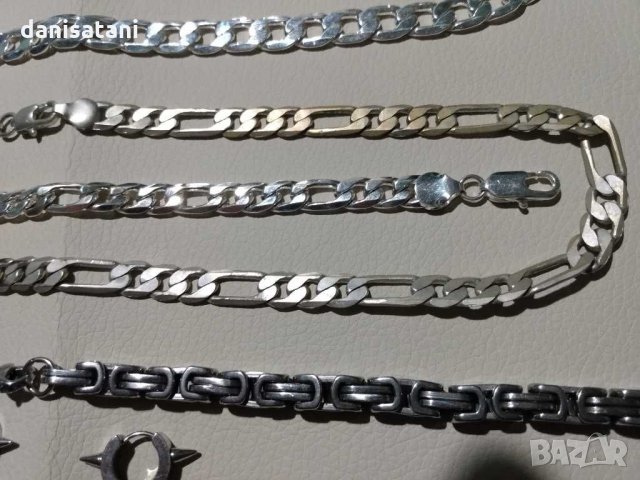 Ланци,гривни,обеци- посребрени и медицинска стомана, снимка 4 - Бижутерийни комплекти - 22977318