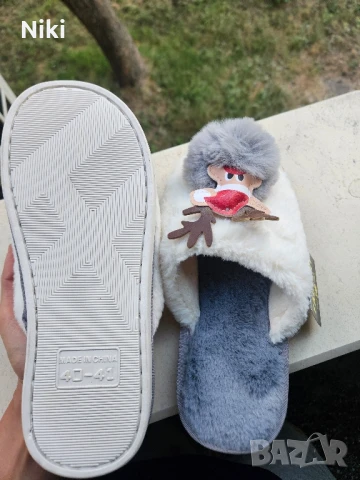 Дамски домашни чехли размер 37-38, снимка 2 - Чехли - 51358250