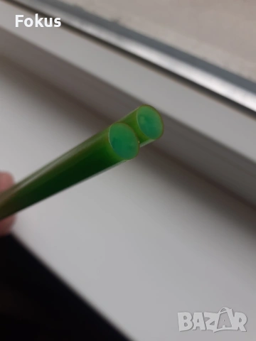 Пръчки каталин бакелит зелени с дамари броеница, снимка 3 - Антикварни и старинни предмети - 53950831