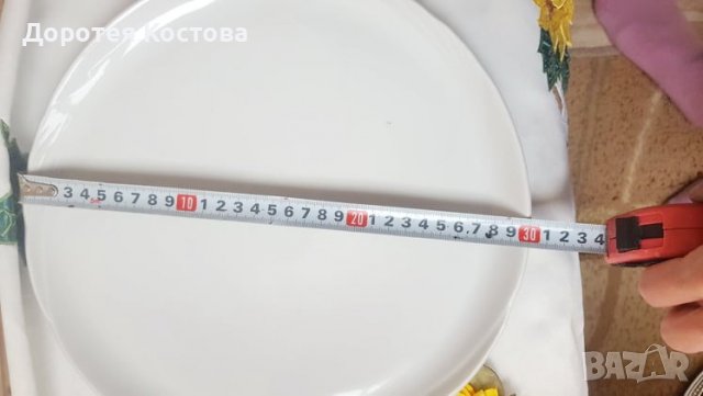 Големи български порцеланови плата за торта - 10 бр, снимка 2 - Антикварни и старинни предмети - 37745753