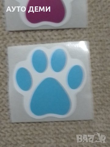 Самозалепващ гланциран цветен стикер лепенка цветна лапичка  за кола автомобил камион мотор колело т, снимка 2 - Аксесоари и консумативи - 38740491