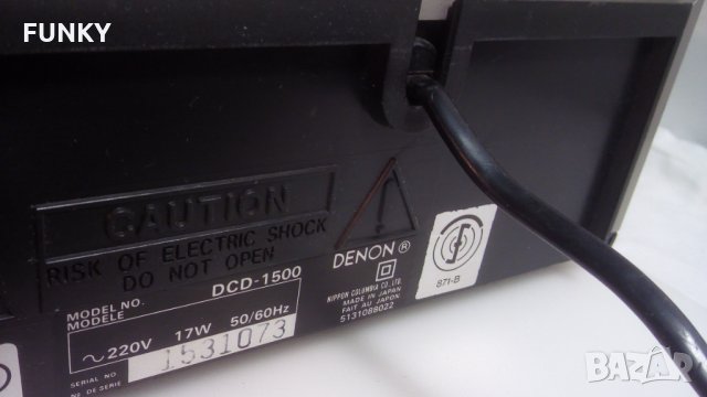 Denon DCD-1500 Stereo CD Player, снимка 12 - Ресийвъри, усилватели, смесителни пултове - 35203273