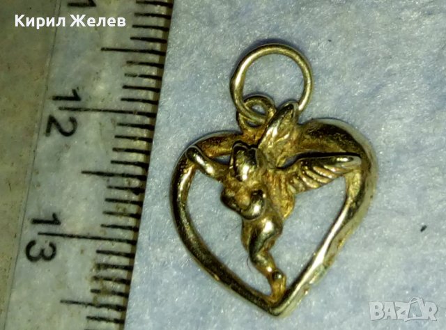 СТАРИНЕН АРТ ДЕКО СРЕБЪРЕН ПЕНДАНТ АМУРЧЕ ВИСОКА ПРОБА СРЕБРО ФИНА МАЙСТОРСКА РЪЧНА ИЗРАБОТКА 40040, снимка 13 - Антикварни и старинни предмети - 42474615