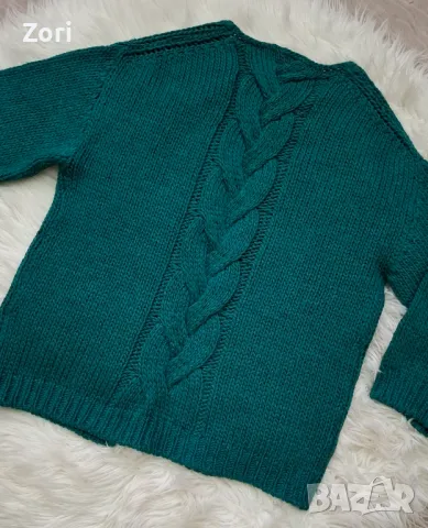 РАЗКОШНА зелена жилетка, снимка 6 - Жилетки - 47727166