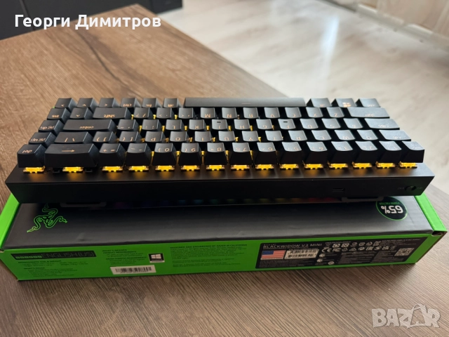 Razer - BlackWidow V3 Mini HyperSpeed,Yellow, Механична клавиатура, снимка 7 - Клавиатури и мишки - 52516755