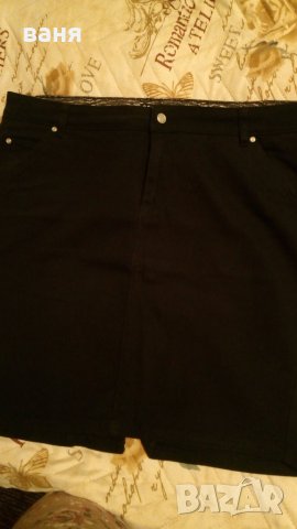 Дънкова пола черна, снимка 4 - Поли - 31890834