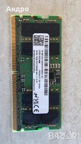 Продавам RAM 32Gb (2x16GB) DDR5 , 5600 SODIMM, снимка 4 - RAM памет - 53153358