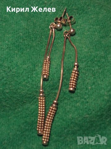 НЕЖНИ СРЕБЪРНИ ИТАЛИАНСКИ ФЕШЪН АРТ ОБЕЦИ СРЕБРО 925 ПРОБА 25416, снимка 11 - Обеци - 40532538