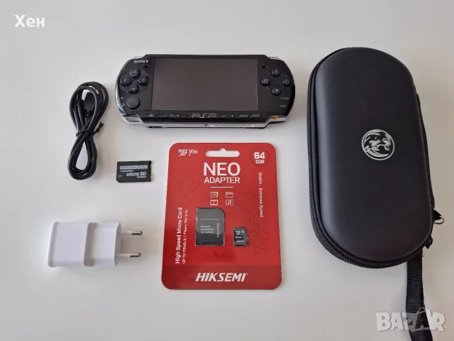 Sony PSP 3000 - Playstation Portable - качени много игри - хакната 