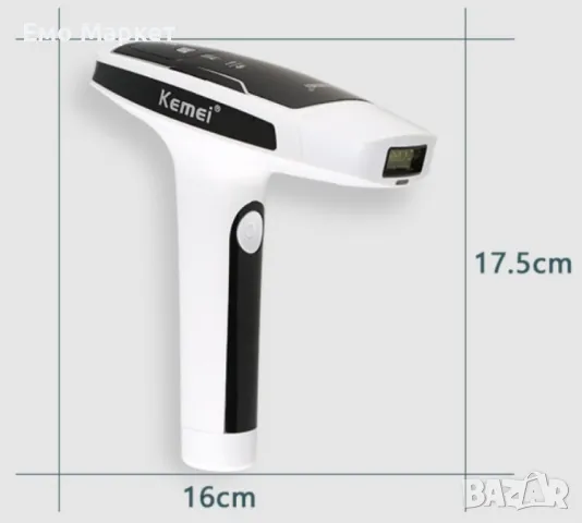 Фотоепилатор за тяло със сменяща се глава - KEMEI, снимка 2 - Епилатори - 48338753