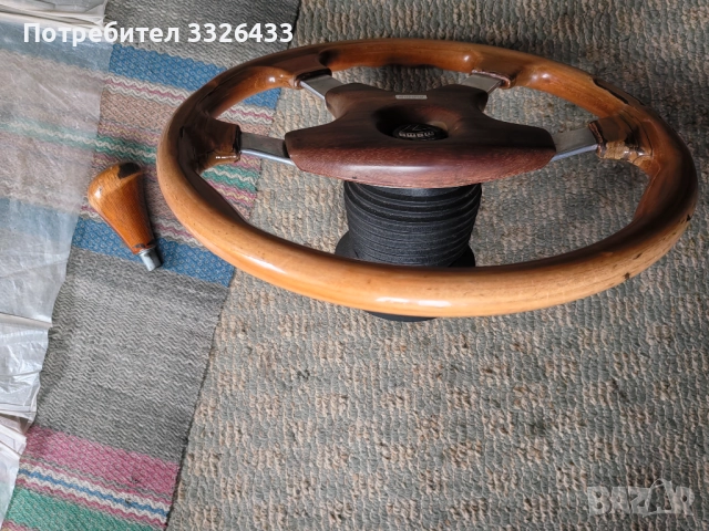 Оригинален Момо дървен волан и топка за Мерцедес , снимка 4 - Автомобили и джипове - 52376358