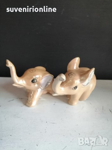 двойка порцеланови слончета, снимка 1