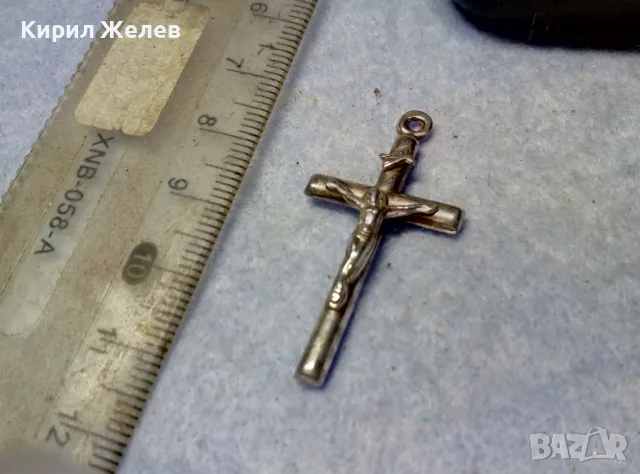 НАГРЪДНО СРЕБЪРНО КРЪСТЧЕ РАЗПЯТИЕ СРЕБРО 925 ХУДОЖЕСТВЕНА МАЙСТОРСКА ИЗРАБОТКА 32026, снимка 10 - Колиета, медальони, синджири - 49601392