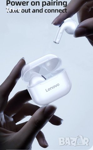 Lenovo LP40 TWS Безжични Bluetooth 5.0 Слушалки Бас, Сензорно управление, Стерео, шумопонижаване, снимка 12 - Bluetooth слушалки - 42337193