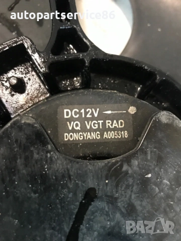 Мотор на вентилатора на радиатора за KIA Carnival 2.9 CRDi (2006–2011) 25380-4DXXX, A005318, снимка 3 - Части - 53191185