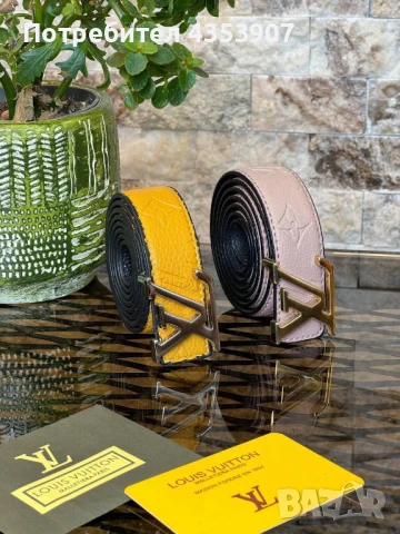 LOUIS VUITTON естествена кожа колан, снимка 2 - Колани - 50973903