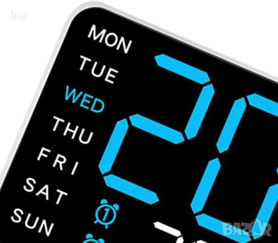 Електронен часовник – Мултифункционален дигитален, снимка 5 - Стенни часовници - 50973220