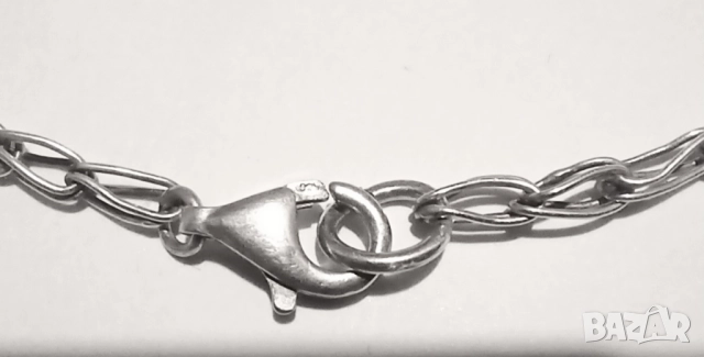 Сребърен синджир със специална плетка , снимка 3 - Колиета, медальони, синджири - 52817485
