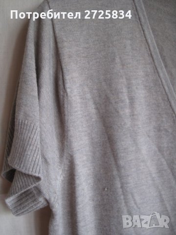 Блуза беж с черни мъниста, Франция, размер S, снимка 3 - Корсети, бюстиета, топове - 29291096