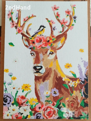 Картина рисувана по номера, снимка 6 - Картини - 51318795