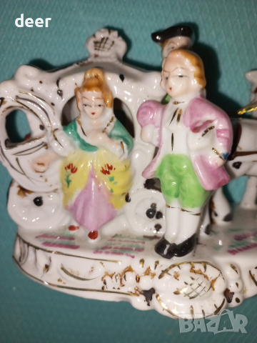 Порцеланов файтон, снимка 4 - Статуетки - 44746094