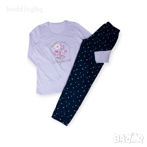 #Дамски #Памучни #Пижами (100% Пениран Памук) - Различни Модели - Произведено в България, снимка 14 - Пижами - 34743982