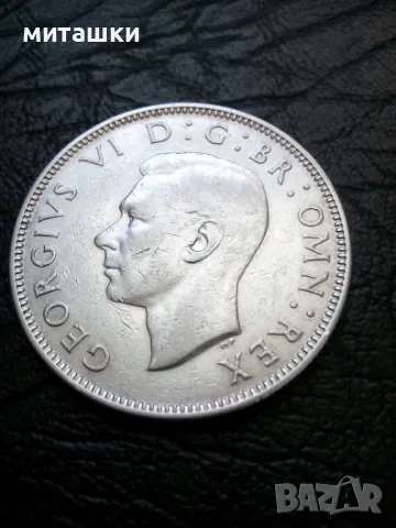 2 шилинга 1944 година Англия Сребро, снимка 2 - Нумизматика и бонистика - 50072713
