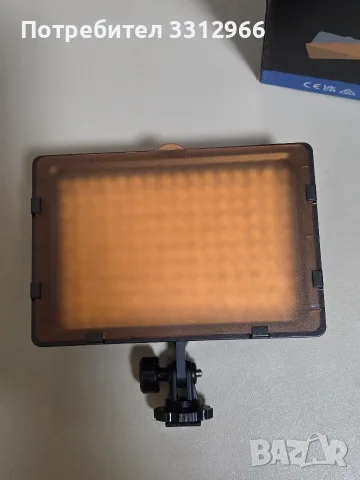 Преносим LED панел за постоянно видео и фото осветление Neewer CN-160 LED Video Light, снимка 3 - Светкавици, студийно осветление - 55943056