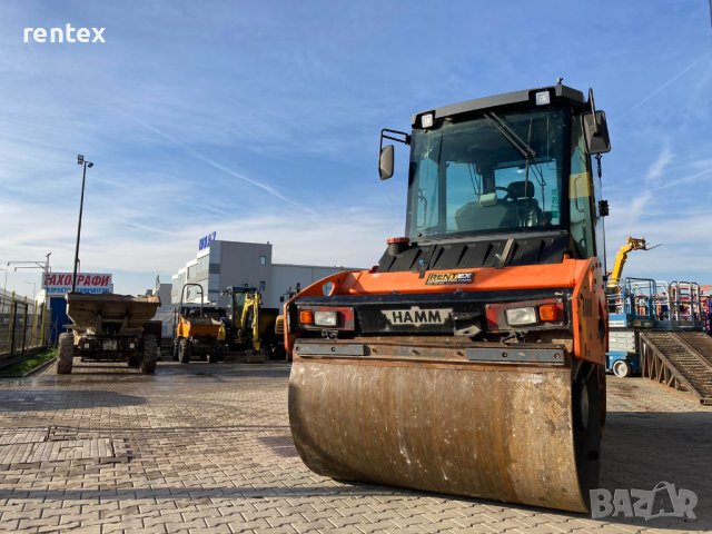 Двубандажен валяк 8000кг Hamm HD75 ПОД НАЕМ от Рентекс, снимка 4 - Индустриална техника - 39073166