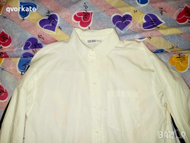 Бяла риза на ZARA №S, снимка 1 - Ризи - 42666220
