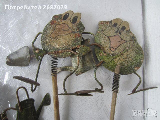 5 бр стари луди жаби метал пружини лот, снимка 5 - Други ценни предмети - 29124643