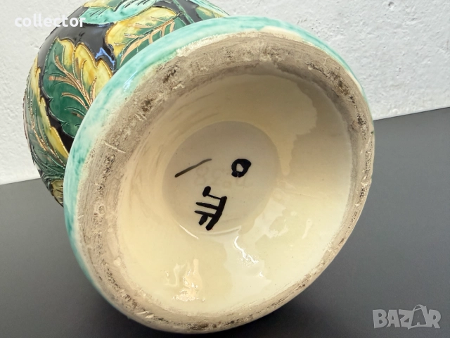 Керамична амфорна ваза - Монако. №7757, снимка 6 - Антикварни и старинни предмети - 52822201