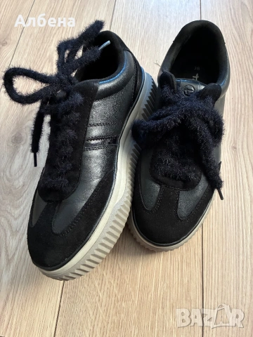 Зимни маратонки Тамарис от естествена кожа