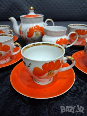 Руски сервиз за чай, снимка 9 - Антикварни и старинни предмети - 51774710