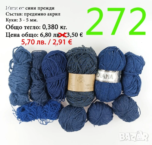 Евтини прежди в малки количества - нови и остатъци , снимка 4 - Други - 52042465