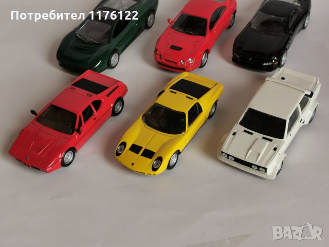 1/43 Del Prado Спортни Модели Fiat BMW Toyota Mazda Lamborghini Jaguar Лот От 6 броя, снимка 3 - Коли, камиони, мотори, писти - 35363237