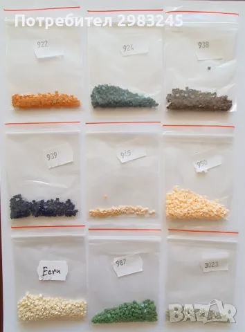 Комплект квадратни мъниста за диамантени гоблени , снимка 7 - Гоблени - 47910432