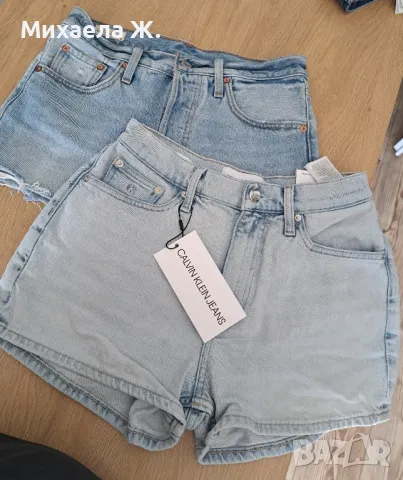 Нови къси дънкови панталони Calvin Klein , снимка 9 - Къси панталони и бермуди - 49389617
