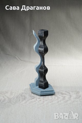 Малка пластика от дърво "Един нюанс сиво", снимка 3 - Други - 40359774