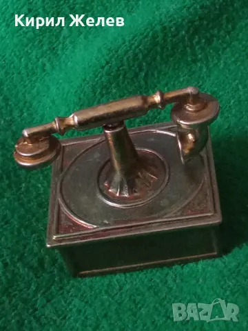 КОЛЕКЦИОНЕРСКА МЕСИНГОВА МИНИАТЮРА на СТАР ТЕЛЕФОН За РЕТРО ИНТЕРИОР 39879, снимка 12 - Колекции - 46995019