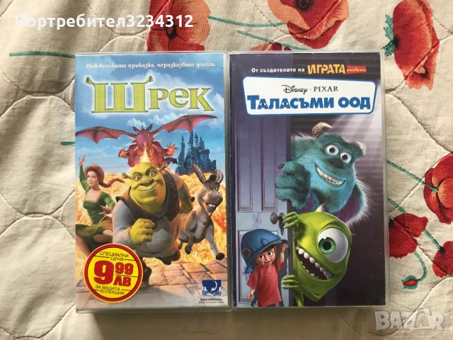 Видеокасети '' Шрек '' и ''Таласъми оод''  VHS, снимка 1