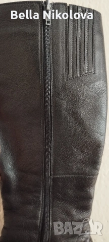 Италиански кожени ботуши, снимка 5 - Дамски ботуши - 54052598