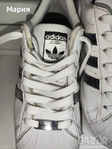 Оригинални маратонки adidas Superstar x Swarovski (модел FX7480), 40 номер, снимка 17 - Маратонки - 55801099